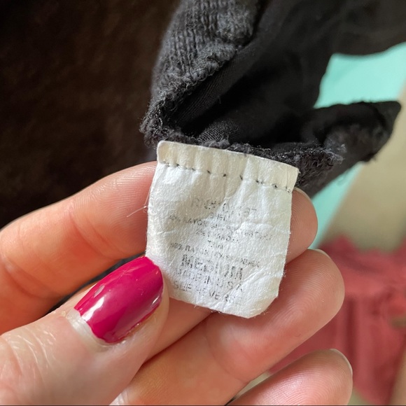 Pebble and Stone Black Cardigan Sweater Black Gray Heathered - Picture 9 of 10